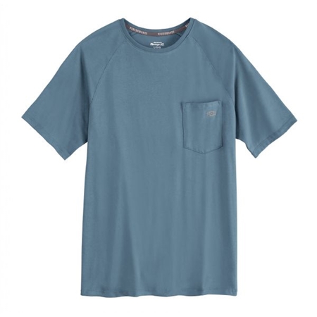 WORKWEAR OUTFITTERS Perform Cooling Tee Dusty Blue, 4XL S600DL-RG-4XL